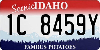 ID license plate 1C8459Y