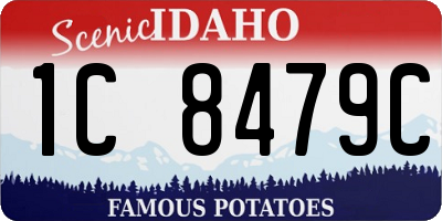 ID license plate 1C8479C