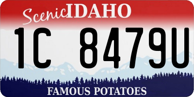 ID license plate 1C8479U