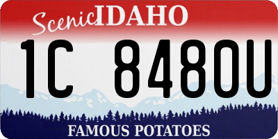 ID license plate 1C8480U