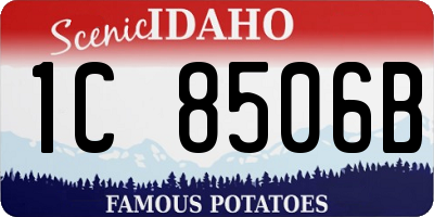ID license plate 1C8506B
