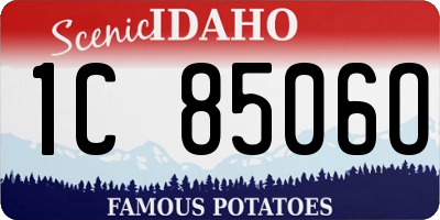 ID license plate 1C8506O