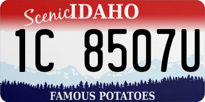 ID license plate 1C8507U