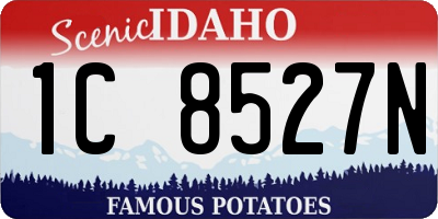 ID license plate 1C8527N