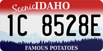 ID license plate 1C8528E