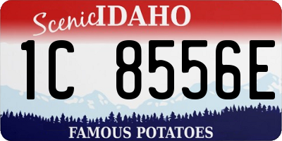 ID license plate 1C8556E