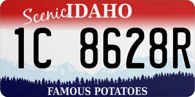 ID license plate 1C8628R