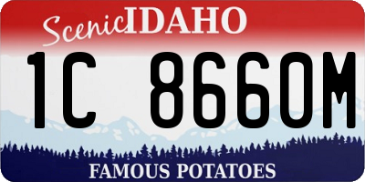 ID license plate 1C8660M