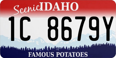 ID license plate 1C8679Y