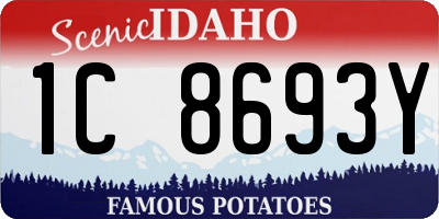 ID license plate 1C8693Y