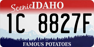 ID license plate 1C8827F