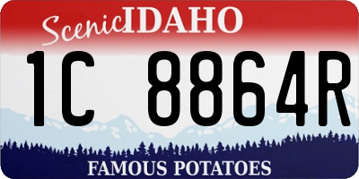 ID license plate 1C8864R