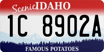 ID license plate 1C8902A