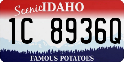 ID license plate 1C8936Q