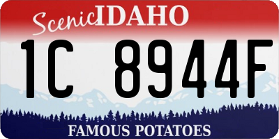 ID license plate 1C8944F