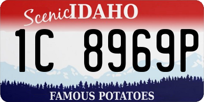 ID license plate 1C8969P