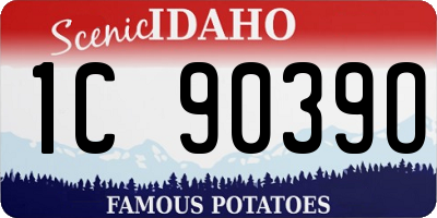 ID license plate 1C9039O