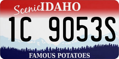 ID license plate 1C9053S