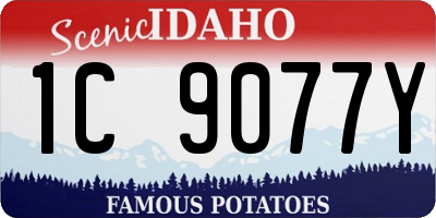 ID license plate 1C9077Y