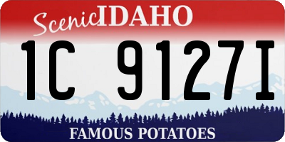 ID license plate 1C9127I