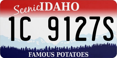 ID license plate 1C9127S