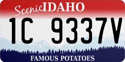 ID license plate 1C9337V