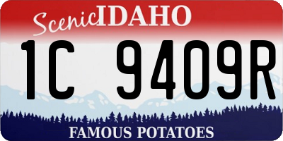 ID license plate 1C9409R