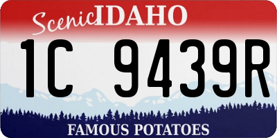 ID license plate 1C9439R