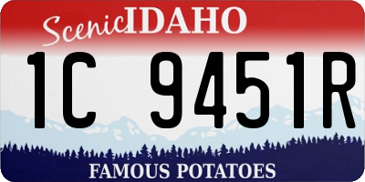 ID license plate 1C9451R