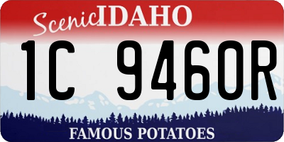 ID license plate 1C9460R