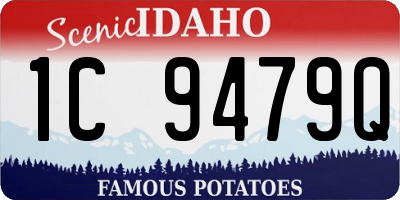 ID license plate 1C9479Q