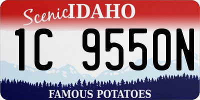 ID license plate 1C9550N