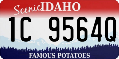 ID license plate 1C9564Q