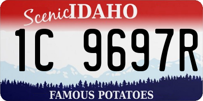ID license plate 1C9697R