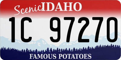 ID license plate 1C9727O