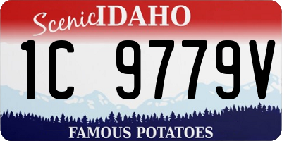 ID license plate 1C9779V