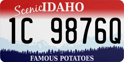 ID license plate 1C9876Q