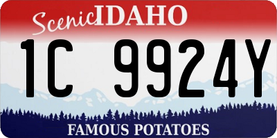ID license plate 1C9924Y