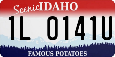 ID license plate 1L0141U