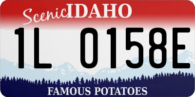 ID license plate 1L0158E