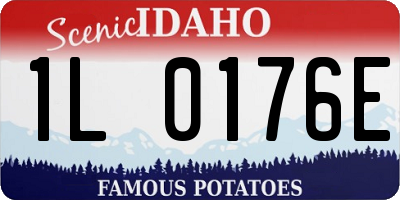 ID license plate 1L0176E