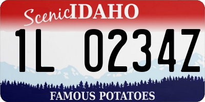 ID license plate 1L0234Z