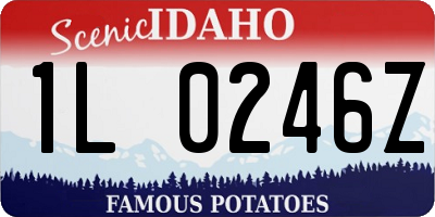 ID license plate 1L0246Z