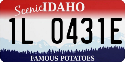 ID license plate 1L0431E