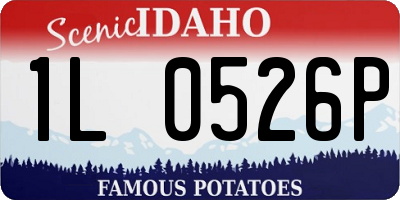 ID license plate 1L0526P