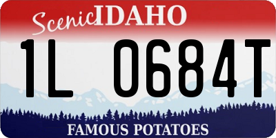 ID license plate 1L0684T