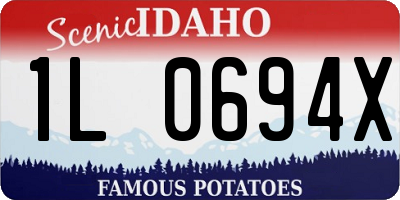 ID license plate 1L0694X