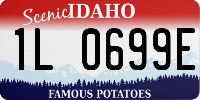 ID license plate 1L0699E