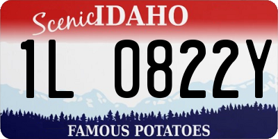 ID license plate 1L0822Y