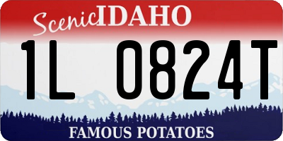 ID license plate 1L0824T